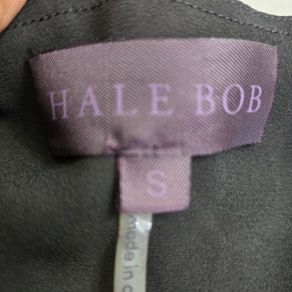 Hale Bob Wrap Dress Small Mob Wife Flowy Animal Print Dark Romantic Grunge - Picture 8 of 12